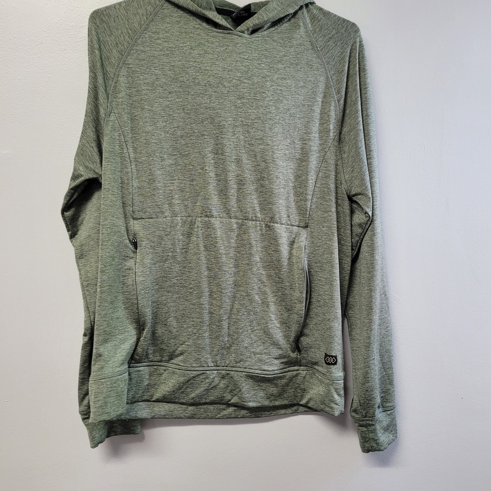 LEG3ND Mens Activewear Hoodie Heather Green Pullover Medium